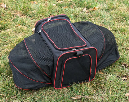 Pet Carrier Bag Foldable Small Dog Charter Carrying Cat Out Bag Expansion Pet Bag Mesh Breathable Expansion Foldable Handheld C