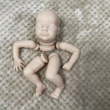 Mini Reborn Kit 9 Inches Reborn Baby Vinyl Doll Kit Wee Mouse Unpainted Unassembled Doll Parts DIY Blank Reborn Doll Kit