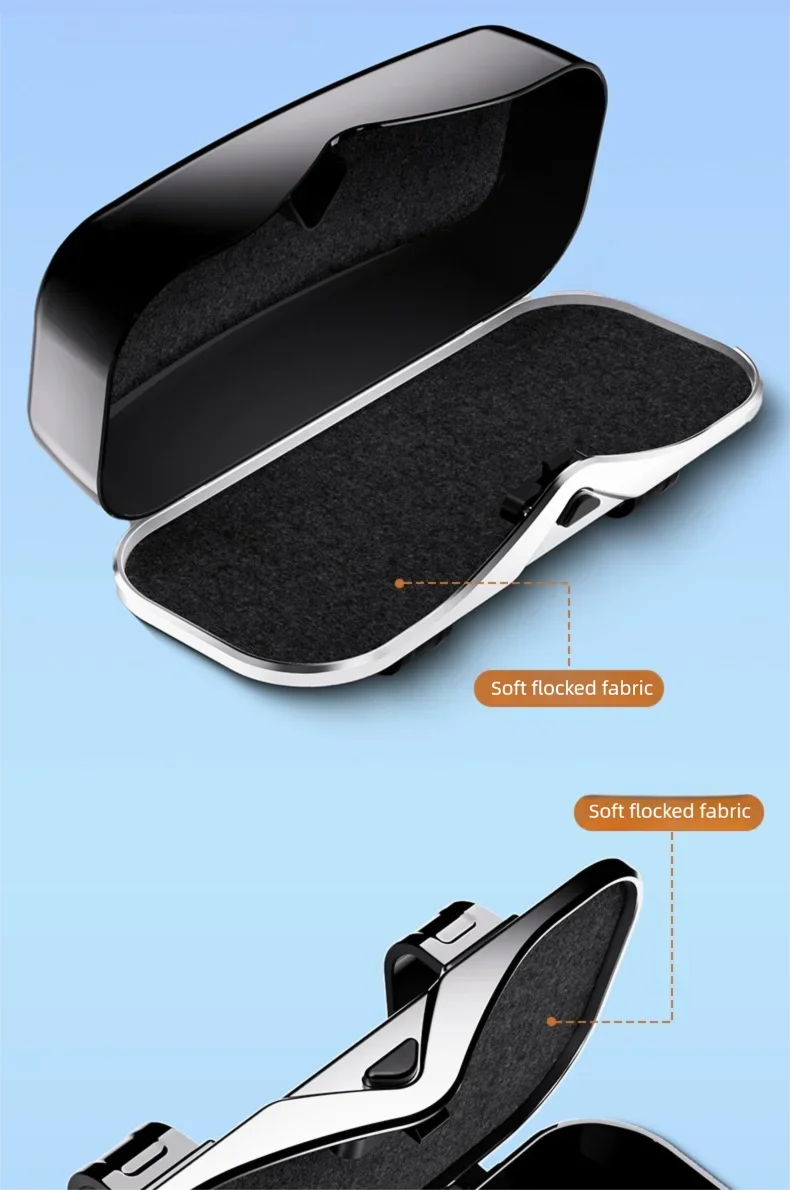 Multifunctional Car Sun Visor Glasses Holder, Portable Eyeglass Storage Box