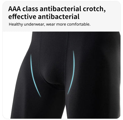 1/5 Pcs Men's Plus Size Black And White Long Sports Underwear Running Fitness Basketball Football Elastic Waist Shorts Teenagers