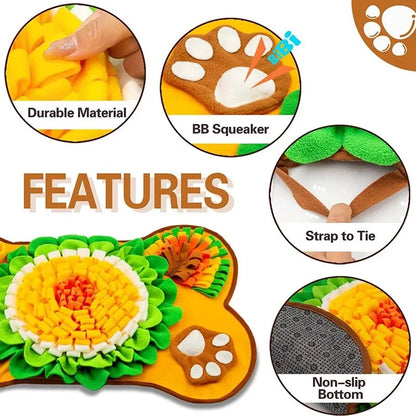 New Pet Smell Mat Foraging Smell Training Blanket Entertainment Interactive Dog Slow Food Mat Training Educational Pet Toys