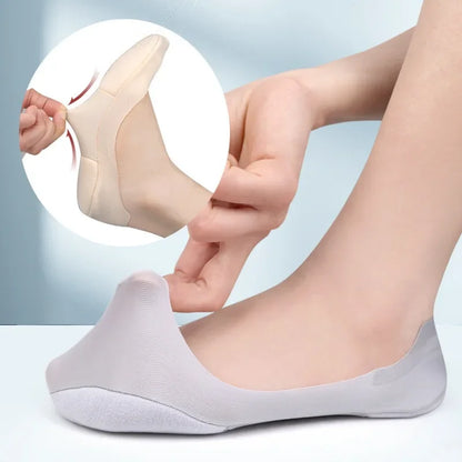 New Plantar Fasciitis Shoes Insole Women Boat Sock Socks Insoles for Feet Shock Absorbing Shoe Sole Invisible Non Slip Shoe Pads