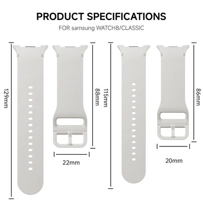 1:1 Sport Band for Samsung Galaxy watch 9 8 44mm 40mm 8 classic 46mm Wrist Replacement Belt Bracelet Correa Galaxy watch8 Straps