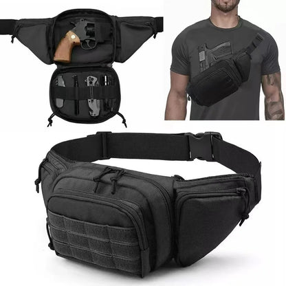 HOMEFISH Men Waist Fanny Pack Belt Bag Tactical Military Motorcycle Rider Sports Climb Camping Nylon Male Tool Sling Chest Hip