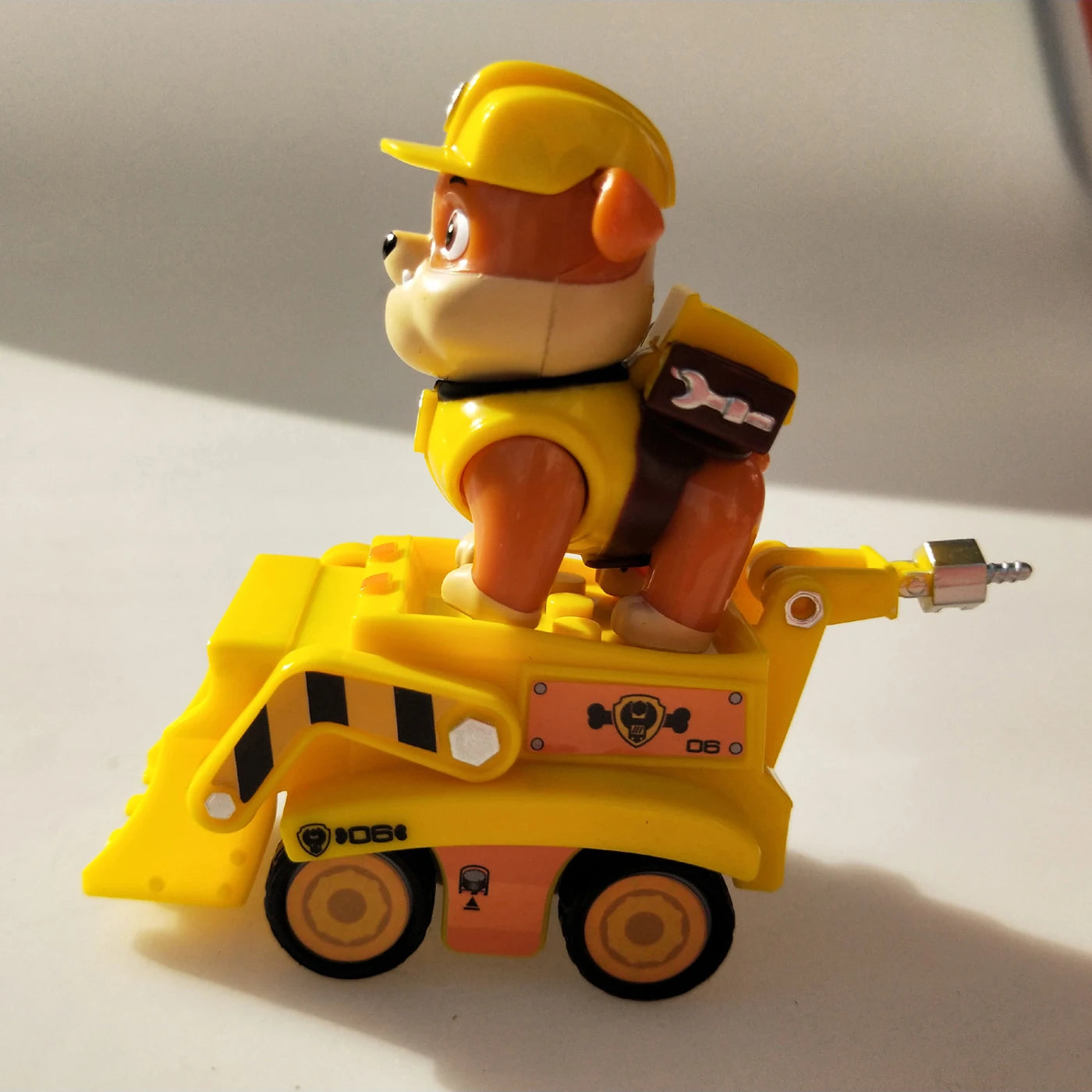 4PCS/SET Genuine Paw Patrol Vehicle Chase Skye Marshall Rubble Pull Back Cars Playset Action Figure Children Toys Birthday Gifts