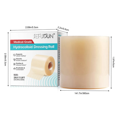 1 Roll Hydrocolloid Band Aid Dressings For Effective Wound Care Extra Thin Soft Waterproof Self-Adhesive Scar Cover Tape