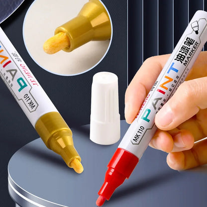 8 Colors Car Scratch Repair Paint Pen Quick Dry Touch Up Paint Repair Pen Waterproof Wheel Tyre Marker Auto Paint Marker Pens