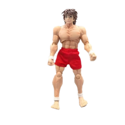 kucikuji 1/12 Scale Anime Baki Hanma Oni Action Figure Real Man Assembly Model Figurine Office Desktop Decoration Ornaments