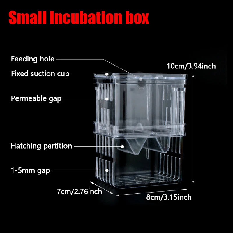 Multifunctional Fish Aquarium Fish Breeding Isolation Box High Clear Aquarium Breeder FishTank Double Guppies Hatching Incubator