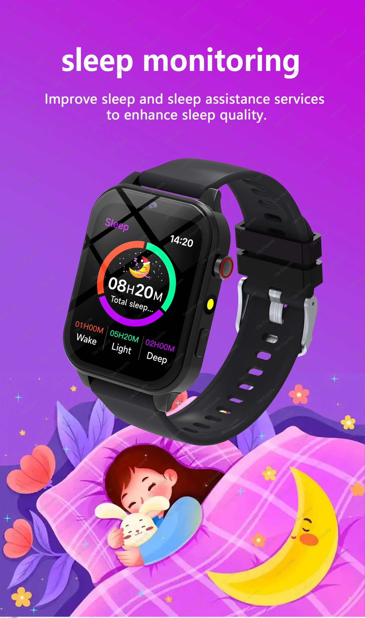 2026 New Kids Camera Smart Watch For Kids Games Sleep Monitor Flashlight Alarm Clock Boy Girl Gift Children Partner Smartwatch