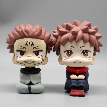 Anime Nanami Kento Ryomen Sukuna Itadori Yuji Action Figures Q Version Jujutsu Kaisen Figurine 10cm PVC Collection Model Toys