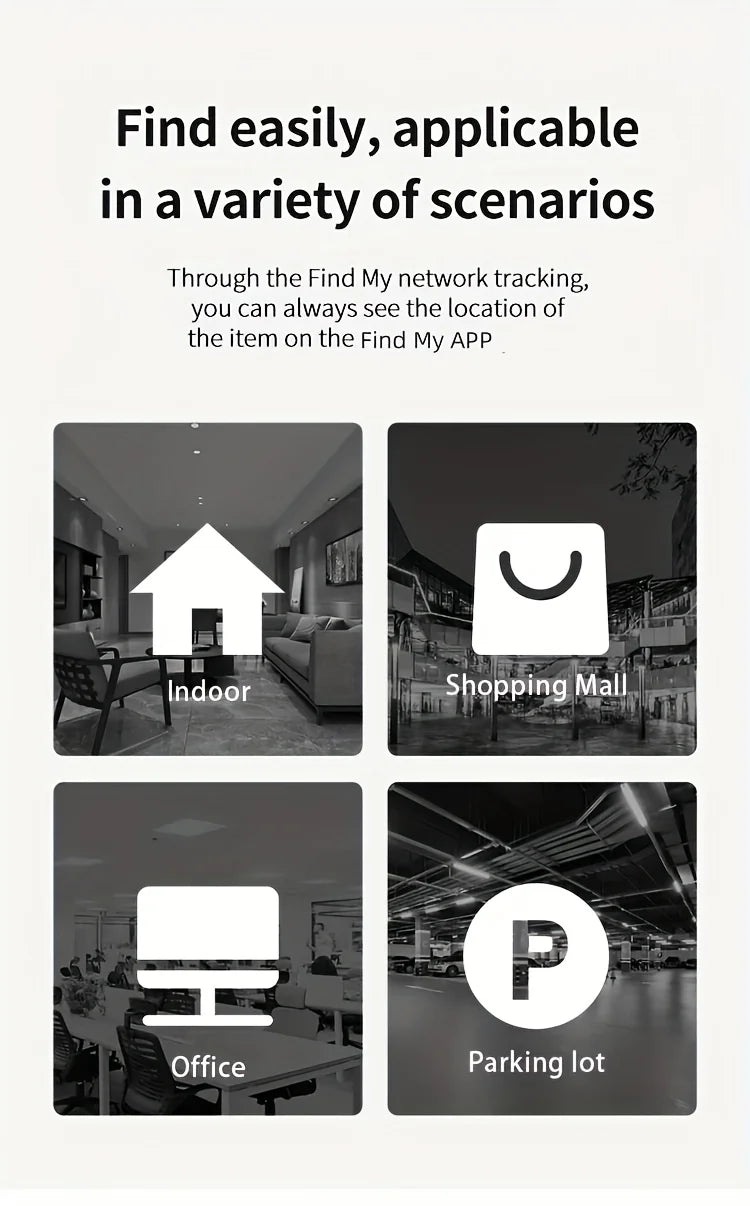 5-pack Smart Air tag(only IOS),Work with Apple Find My (iOS only), GPS Global positioning Smart tracker for key bag car wallet