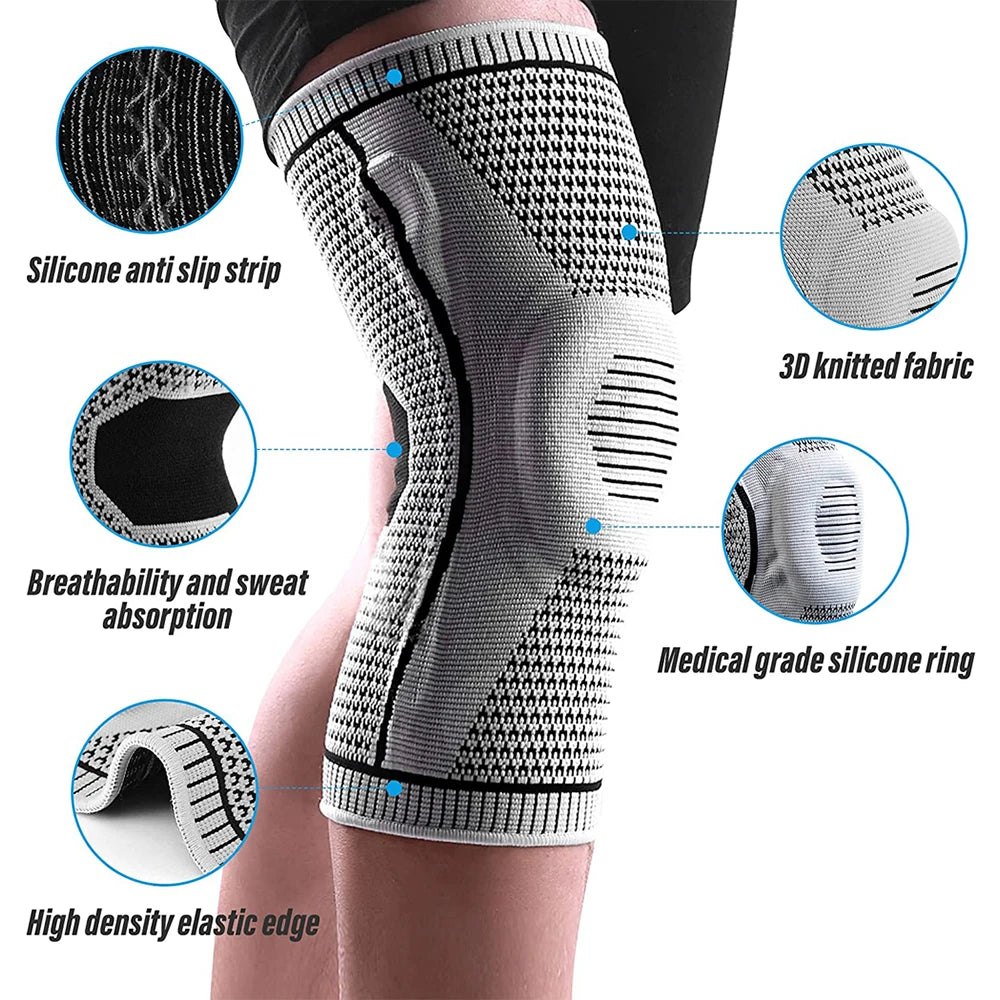 1 PCS Professional Sport Knee Brace for Arthritis Crossfit Protector Support Pads Meniscus Tear Joint Pain Relief Running Riding