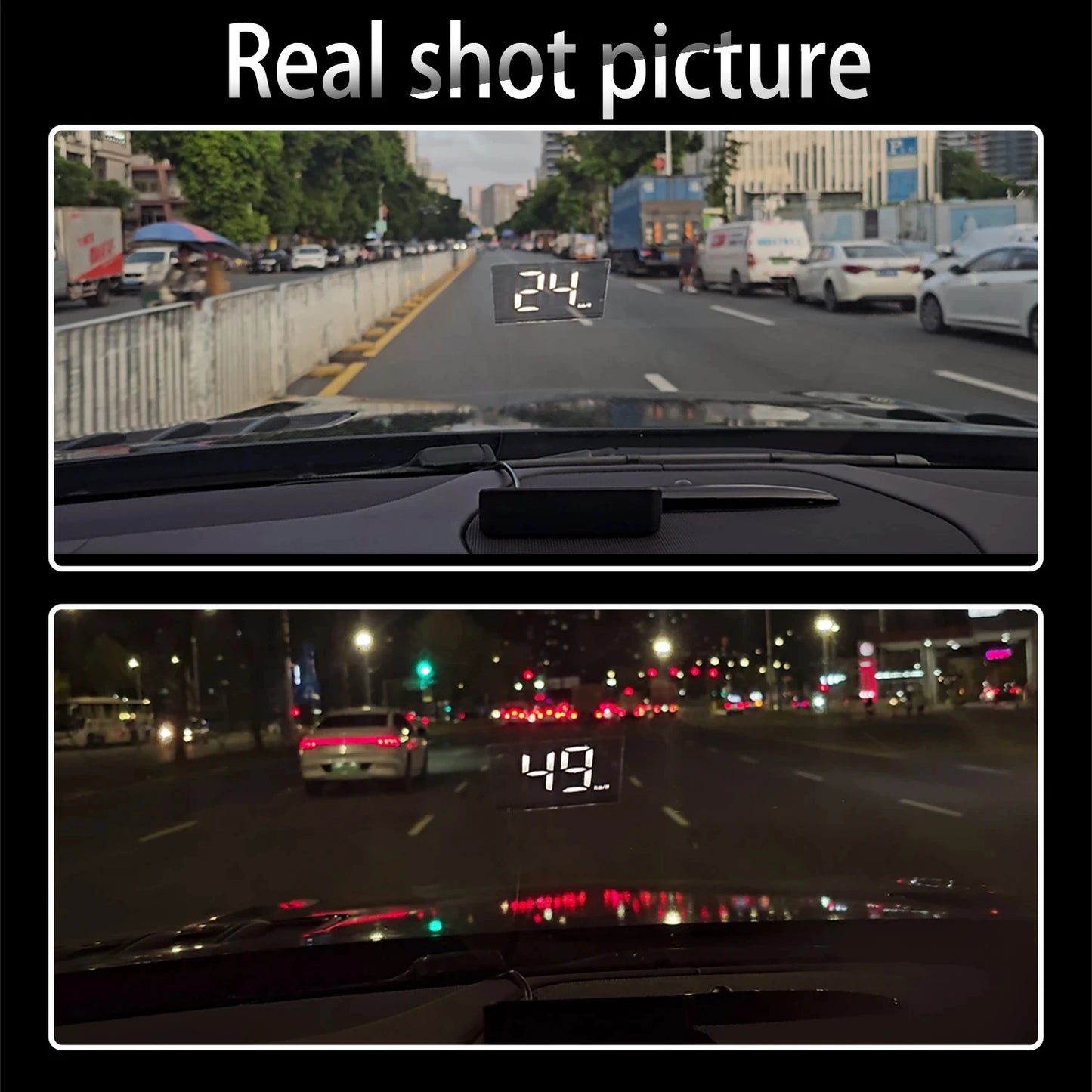 HD Car Head up Display M2 GPS Speedometer KM/H Digital HUD Windshield Projector Universal Auto Electronics Accessory