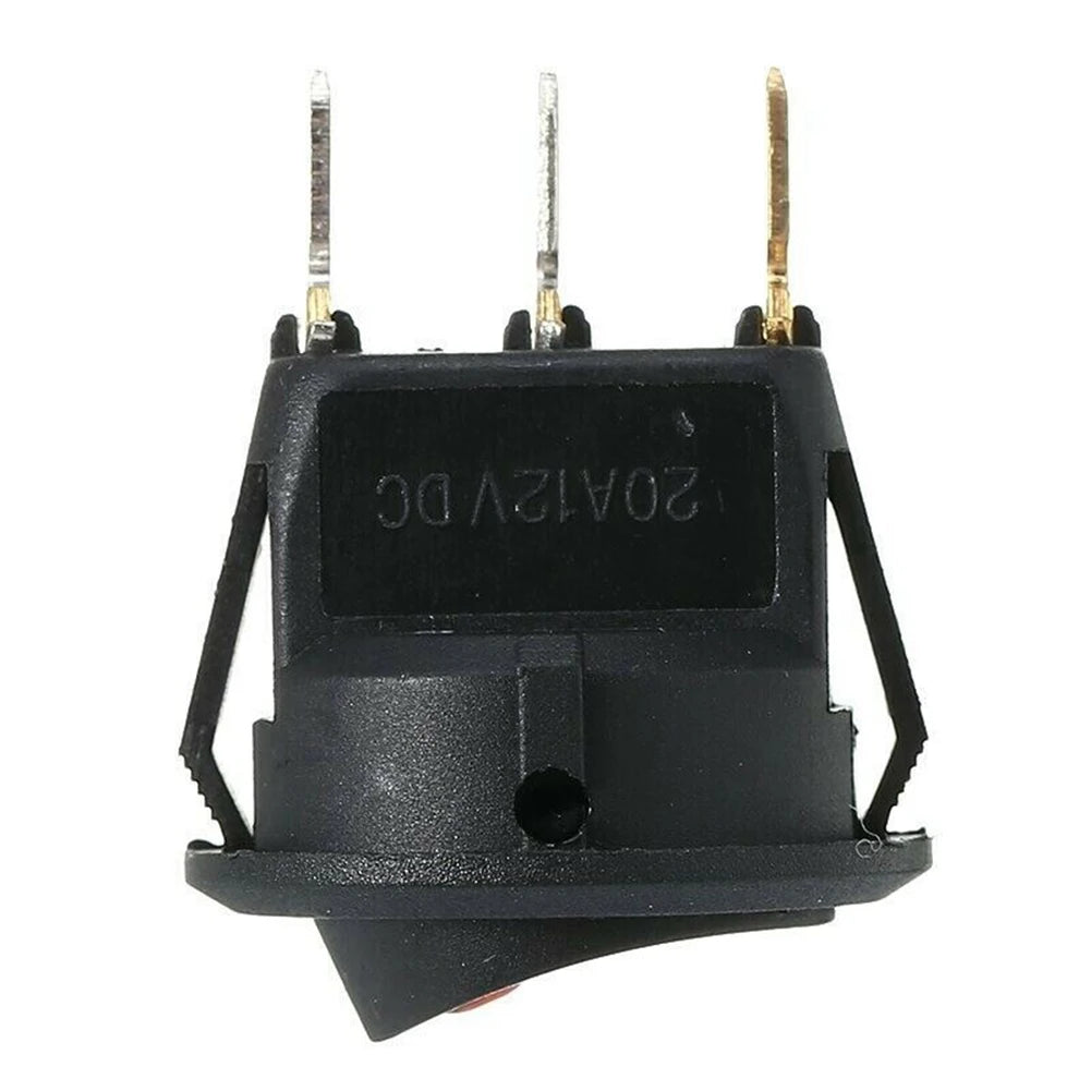 1 Pc On Off Rocker Switch Red Led Fog Light Lamp Symbol Car Van Truck 23mm DC 12V 20A ABS Plastic Fit For Car Van Truck