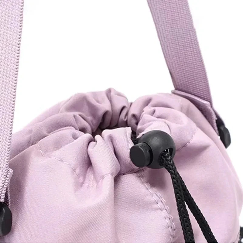 Portable Water Bottle Bag with Adjustable Strap Thermal Mugs Insulated Protective Cover Phone Pocket Outdoor Sports Travel Bag