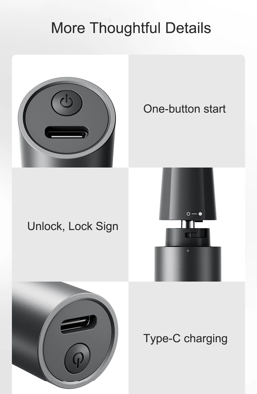 Xiaomi Mijia Electric Nose Hair Trimmer Portable Nose Ears Hair Eyebrow Trimmer  for Men Rechargeable Painless Clipper