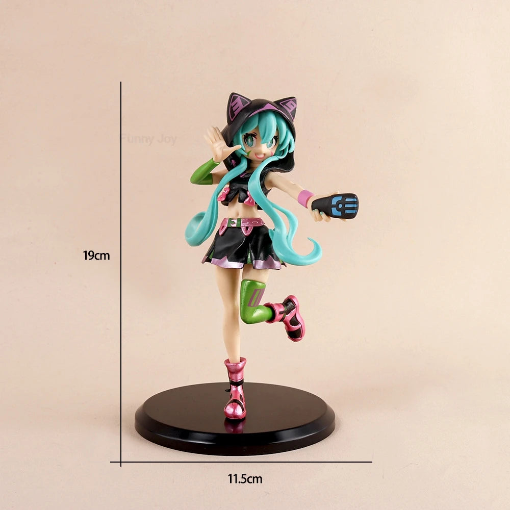 Anime Figure Cherry Blossoms Dress Action Figures Kawaii Swimsuit Vocaloid PVC Collectible Model Toys Girl Gift