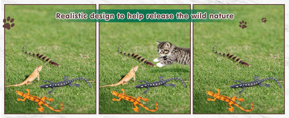 Lizard Catnip Toys Chew Bite Resistant Toys for Indoor Cats Relief Teeth Cleaning Interactive Funny Kitten Cat Halloween Gifts