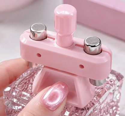 Powerful Automatic Cat‘s Eye Magnet Rotatable Whipping top Design Wide Light Glass Bead Nail Art Magnetic for Gel Nail Polish
