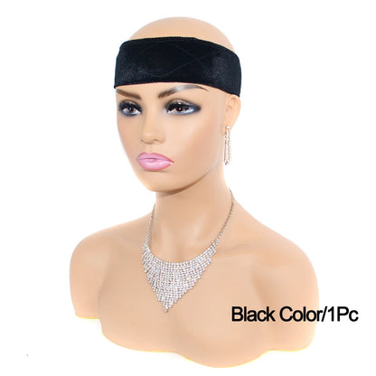 Velvet Wig Grips Headband Adjustable Grip Headbands For Lace Frontal Wigs Non-slip Soft Velvet Wig Grips Headband To Hold Wig