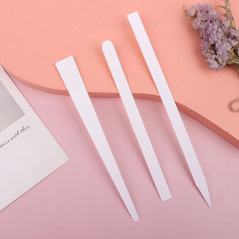 100pcs/lot Round Head Testing Aromatherapy Fragrance Perfume Essential Oils Test Tester Paper Strips Flower Shape