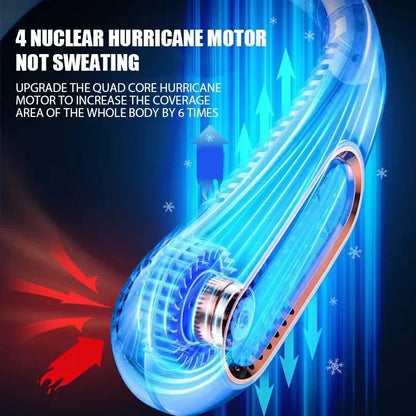 Lenovo Hanging Neck Fan USB Portable Small Bladeless Lazy Person Hanging Neck Charging Silent Cooling Air Conditioning Outdoor