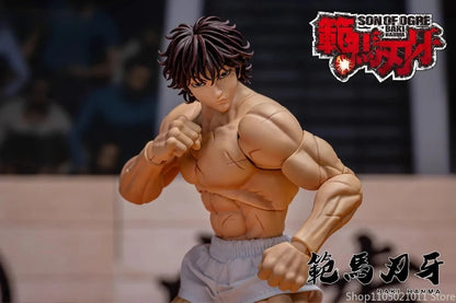 1/12 Scale Anime Baki Hanma Oni Action Figure Real Man Assembly Model Figurine Office Desktop Decoration Ornaments Boy'S Gifts