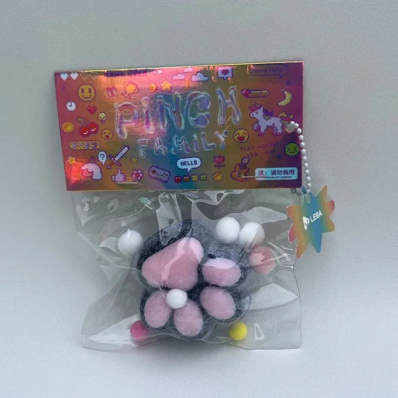 Mini PU Squeeze Toy Cat Foot Mochi Fidget Toy Antistress Ruduce Stress Pinching Cat Paw Soft Relief Relax Toys