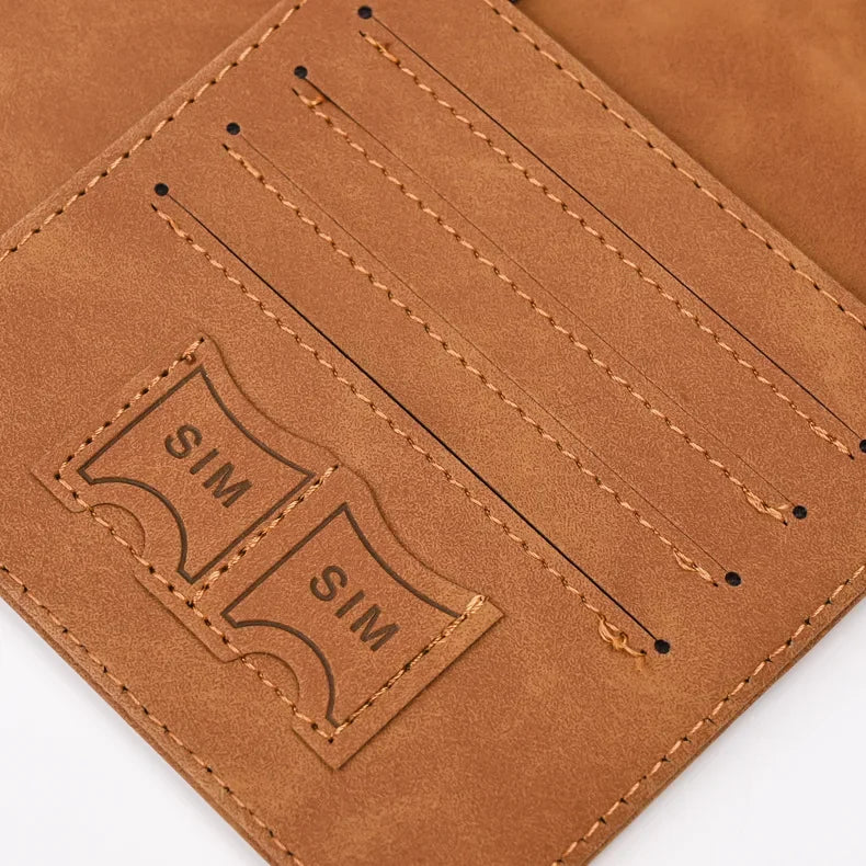 Travel Passport Cover Holder Case PU Leather Men Women Ticket Wallet Protective with Credit Card Holder Protector Cover Case