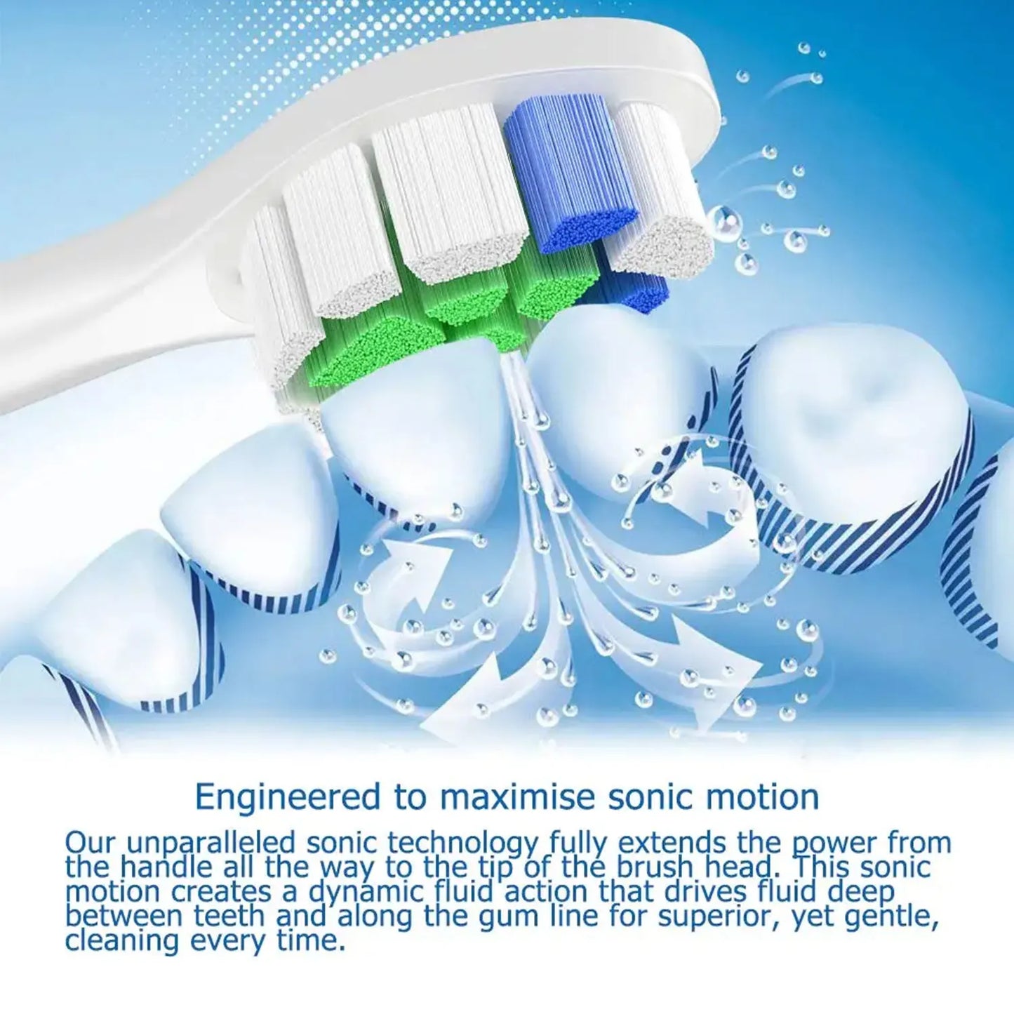 4/8/12/16 Pcs Replacement Toothbrush Heads Compatible with Philips Sonicare Electric Toothbrush Refills for 1100 2100 4100 5100
