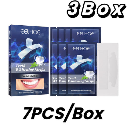 Teeth W-hitening Stickers Mint W-hite Teeth Gel Tooth W-hitener Strips Teeth Yellow Smoke Stains Tea Stains Oral Hygiene Care