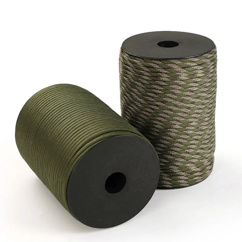 100m 550 Militärs Standard 9-Kern Paracord Seil 4mm Outdoor Fallschirm Schnur Überleben Regenschirm Zelt Lanyard Riemen Wäschele