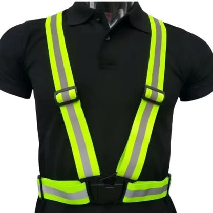 Reflective Safety Vest - High Visibility Vest Adjustable Straps for Outdoor Jogging, Cycling, Walking and Riding