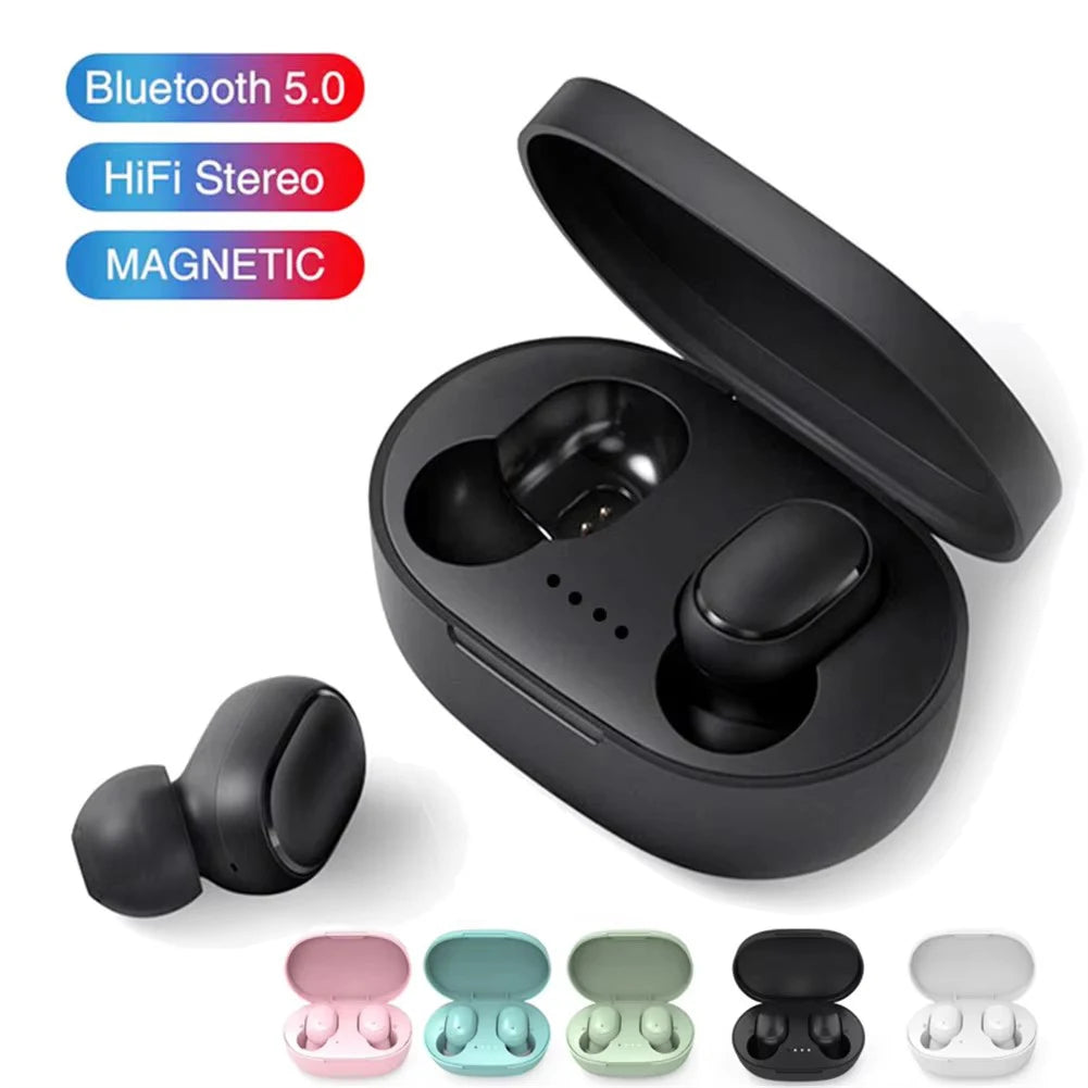 TWS A6S Headset Wireless Earphones Bluetooth Headphones Sport LED Display Touch Stereo Fone Bluetooth Earbuds for Xiaomi Huawei