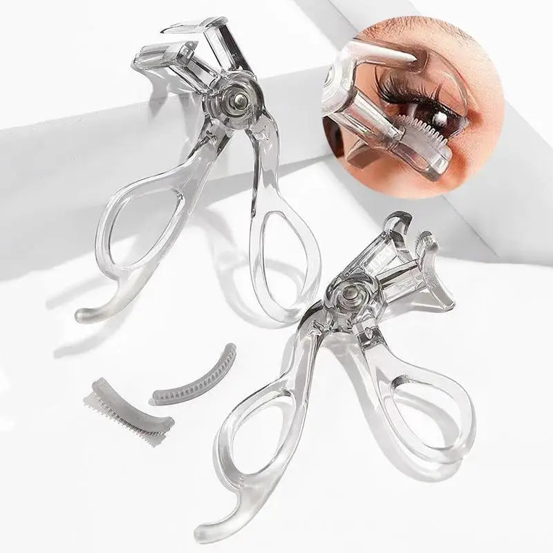 With Frameless Toothed Comb Eye Makeup Tool Professional Curling Tool Portable Wide-Angle Eyelash Clip Lasting Eyelash Curler