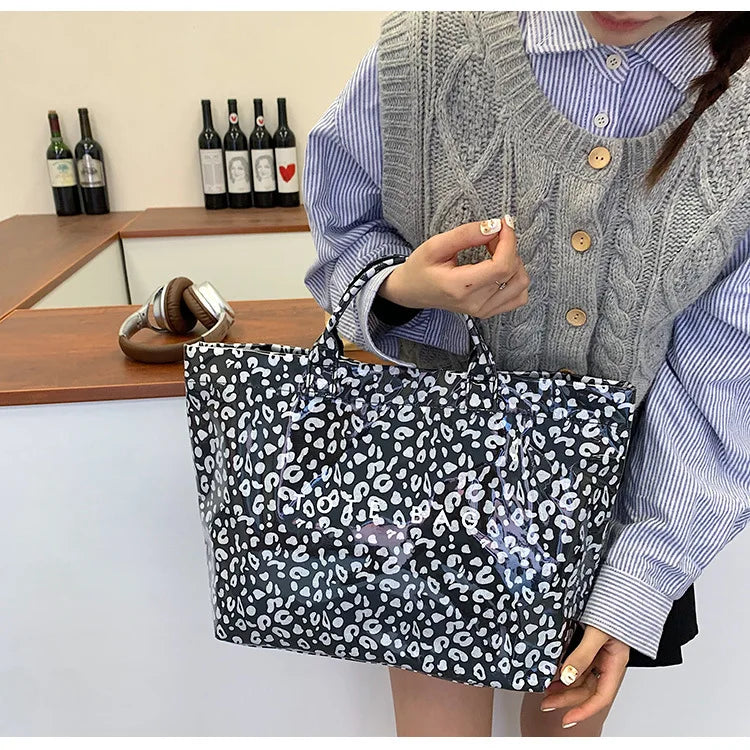Leopard Print Women's Handbag Summer New Large-capacity Fashionable Tote Bag Fashionable Handbag Bags for Women Designer Bags