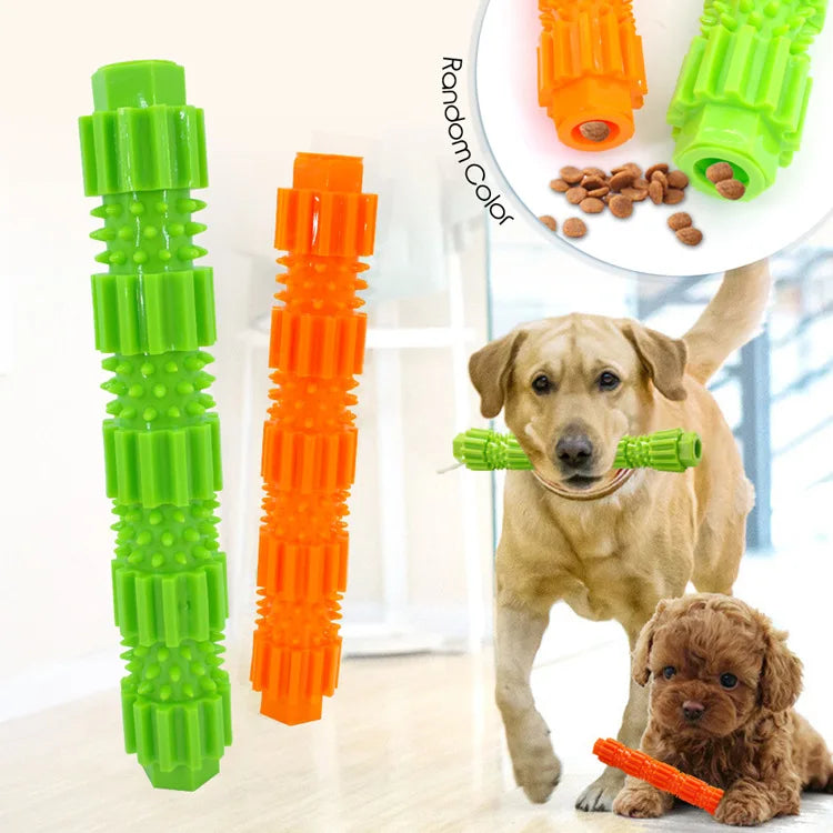 Dog Toy Indestructible Pet Dog Chew Toy for Aggressive Chewers Treat Dispensing Rubber Teeth Cleaning Squeaking Rubber Dog Toy