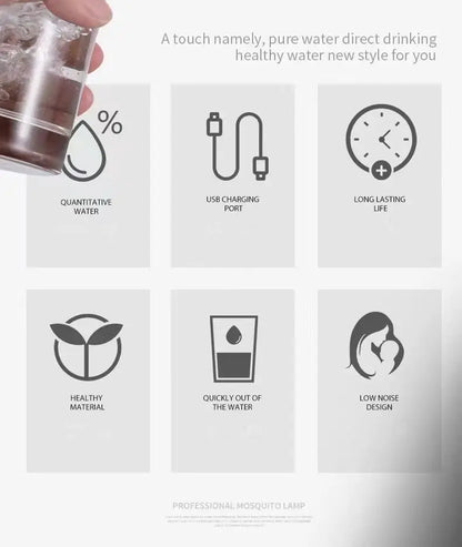 Portable 5-Gallon Water Dispenser With USB Charging-Automatic Electric Pump Suitable For Home Office And Outdoor Use