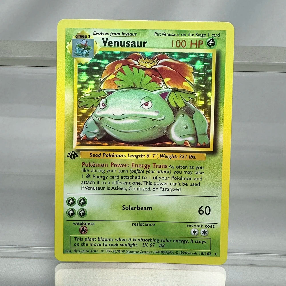 PKM Holographic Single Proxy Cards Lugia Charizard Venusaur Foil Game Collection Cards PTCG Kids Toys