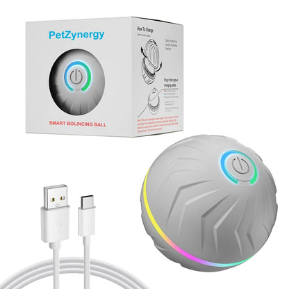 Smart Gravity Bounce Ball Dog Toy Ball Pet Toy Ball Random Jumping and Rolling Battery Life 4 Hours Large Small Dog Toy