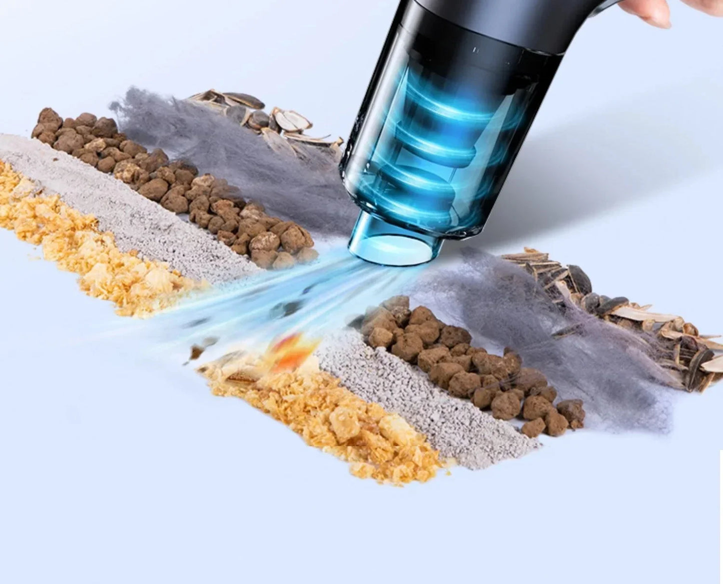 CENRR 98000PA Powerful Mini Car Vacuum Cleaner Cordless Wireless Car Cleaner HandHeld Portable Vacuum Cleaner Air Gun