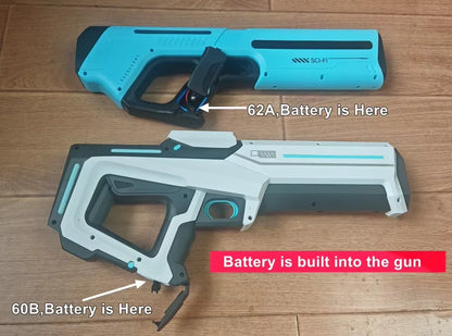 Electric Water Gun Toy for Adults Powerful Automatic Suction Water Blaster Summer Gift Beach Pool Garden Game Outdoor Fun Toy