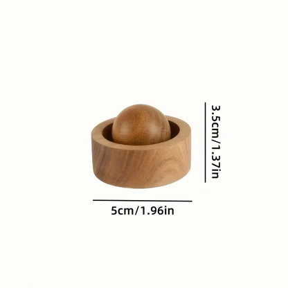 Wood Car Essential Oil Diffuser Wooden Aromatherapy Round Essential Oils Diffuser Set for Home Office Bedroom Car