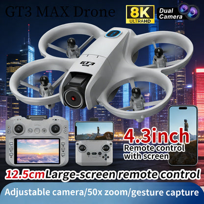 New GT3 Drone 8K HD Remote Control Headless Mode Helicopter 360° Flip FPV 5G WIFI Quadcopter Toys Mini Drone Fors Kid Toy Gifts