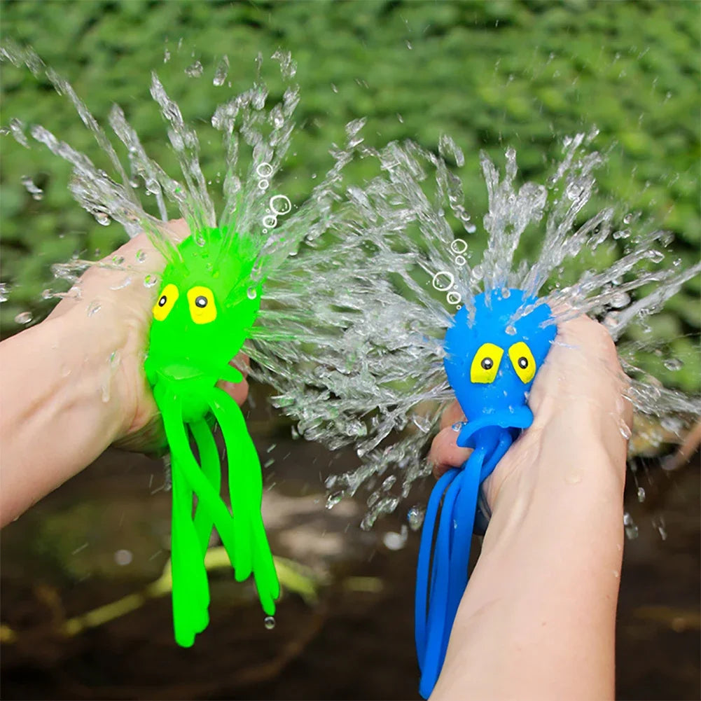 Baby Bath Toys Sponge Water Absorbing Octopus Squeezing Stress Relief Toys Summer Swimming Play Water Bath Toy for Children