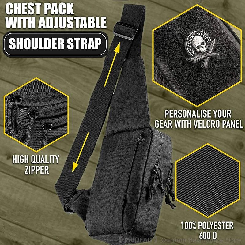 New Tactical Chest Bag Pistol Holster Concealed Gun Carry Pouch Crossbody EDC Pack Convertible Backpack For Hunting Camping