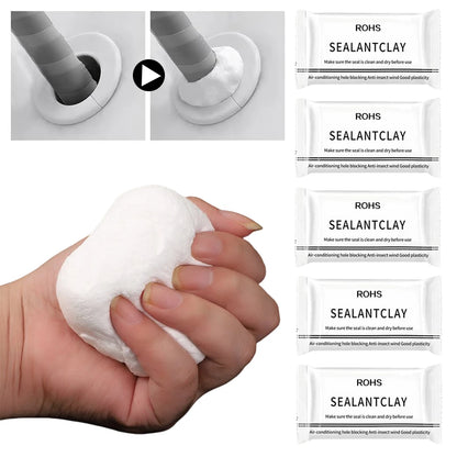 Sealant Clay Stickys Pipe Sealant Mud Airs Conditioning Hole Sealant Clay For Home Hole Blocking Windproof Quick Dry Adhesive
