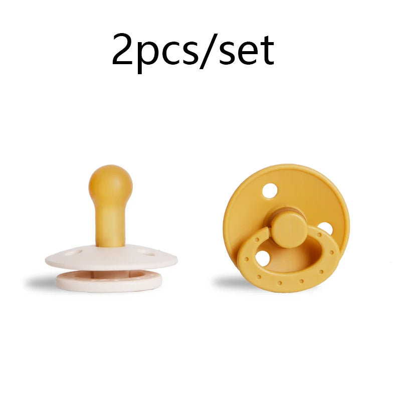 Modabebe Silicone Baby Pacifier Food Grade Silicone Newborn Soother Solid Color Dummies Silicone Nipple For Bebe 2PCS