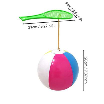 1 Set Kids Bouncing Ball Toy Colorful Inflatable Balloons Reaction Training Interactive Outdoor Sport Toys Fun Stress Relief Gift